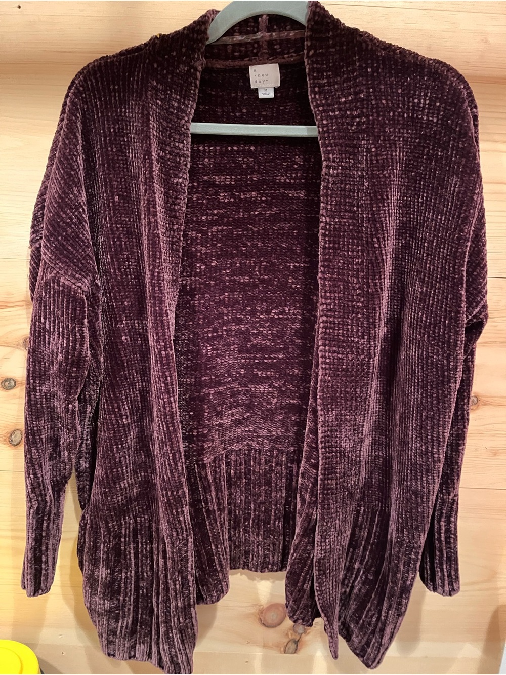 a new day Plush Open-Front Cardigan - Plum